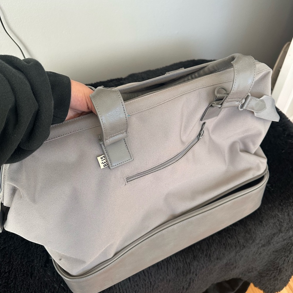 BEIS Light Gray Briefcase